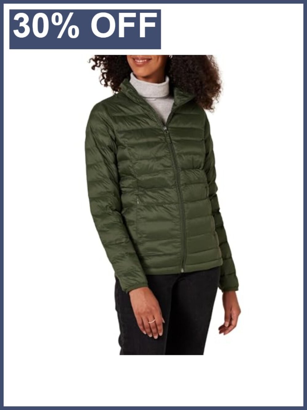 Lightweight Long-Sleeve Water-Resistant Packable Puffer Jacket